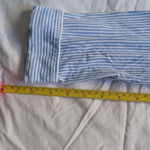 Ralph Lauren Blue White Striped 100% Cotton Kids/Youth Pajama Set Sz S Heritage - Picture 6 of 11